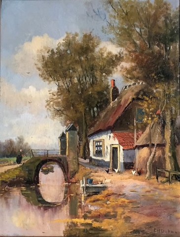 Boerderij met bruggetje