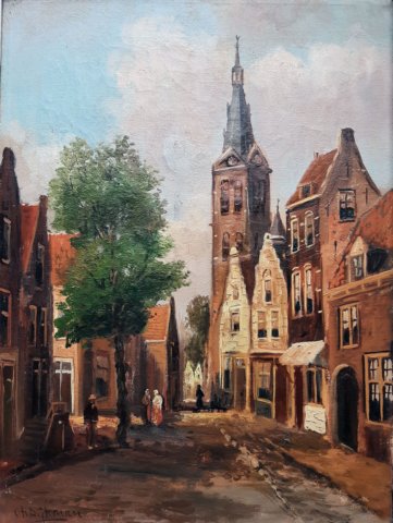 1292, Stadsgezicht met kerktoren